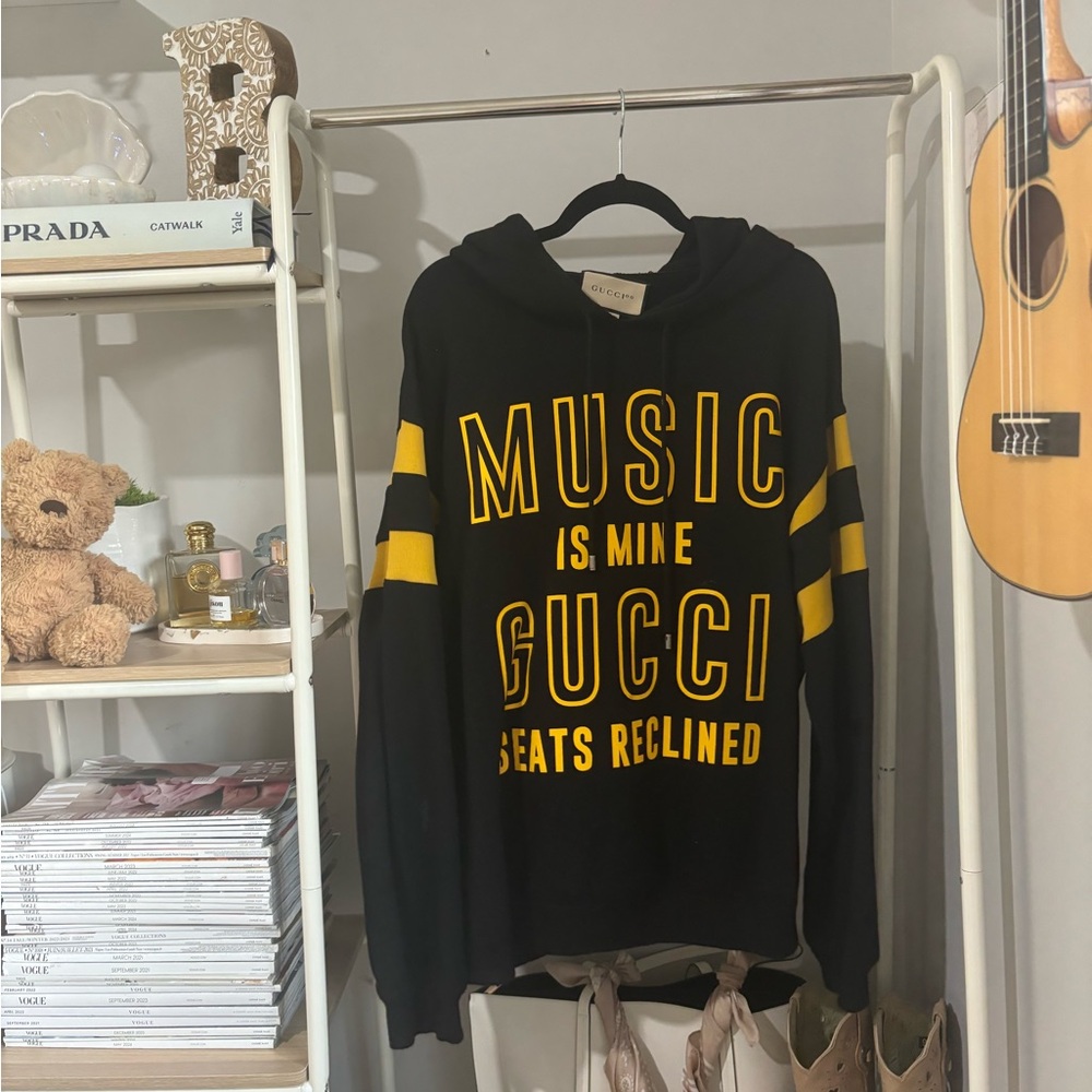⭐️GUCCI HOODIE ⭐️ “Music is mine gucci seats reclined” (all offers considered)